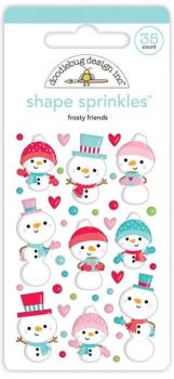 Doodlebug Design - Epoxy Sticker "Frosty Friends" Shape Sprinkles
