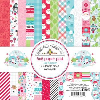 Doodlebug Design - Designpapier "Let It Snow" Paper Pack 6x6 Inch - 24 Bogen