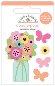 Doodlebug Design - Sticker "Butterfly Bouquet" Doodle-Pops 
