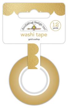 Doodlebug Design - Washi Tape "Gold Scallop" 