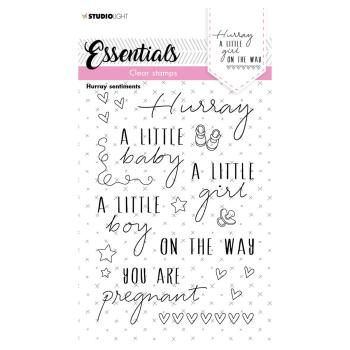 Studio Light - Stempelset "Hurray sentiments" Clear Stamps