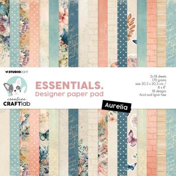 Creative Craft Lab - Studio Light - Designpapier "Aurelia" Paper Pack 20,3x20,3cm - 36 Bogen
