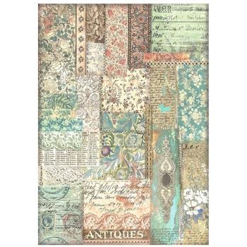 Stamperia - Decopatch Papier "Fabric Patchwork" Decoupage A4 - 6 Bogen 