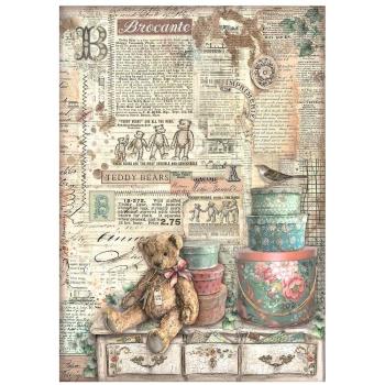 Stamperia - Decopatch Papier "Teddy Bears" Decoupage A4 - 6 Bogen 