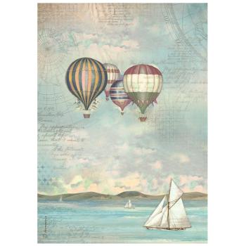 Stamperia - Decopatch Papier "Balloons" Decoupage A4 - 6 Bogen 