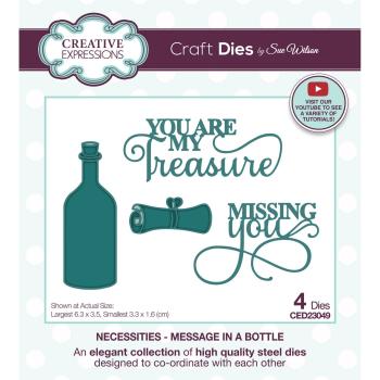 Creative Expressions - Stanzschablone "Message In A Bottle" Craft Dies Design by Sue Wilson
