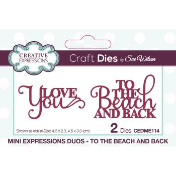 Creative Expressions - Stanzschablone "To The Beach And Back" Expressions Duos Dies Mini Design by Sue Wilson