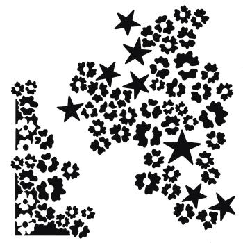 Creative Expressions - Schablone "Star Flower" Stencil 7x7 Inch