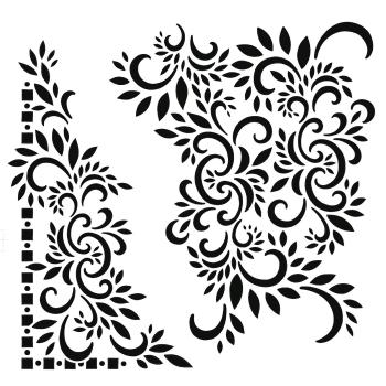 Creative Expressions - Schablone "Henna Petals" Stencil 7x7 Inch