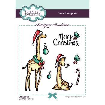 Creative Expressions - Stempelset "Giraffe greetings" Clear Stamps 14,8x10,5cm
