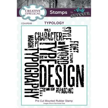 Creative Expressions - Gummistempel "Typology" Rubber Stamp