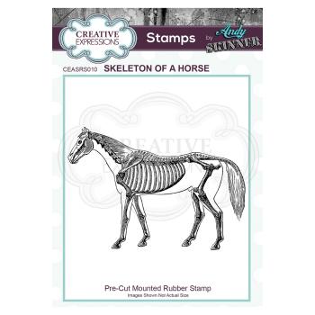 Creative Expressions - Gummistempel "Skeleton Horse" Rubber Stamp