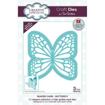 Creative Expressions - Stanzschablone "Shaped Card Butterfly" Craft Dies Design by Sue Wilson