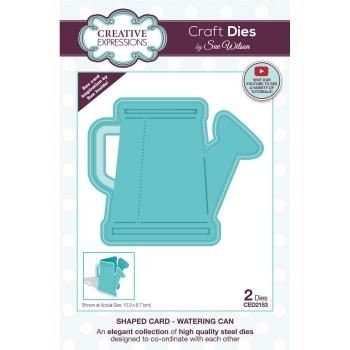 Creative Expressions - Stanzschablone "Shaped Card Watering can" Craft Dies Design by Sue Wilson