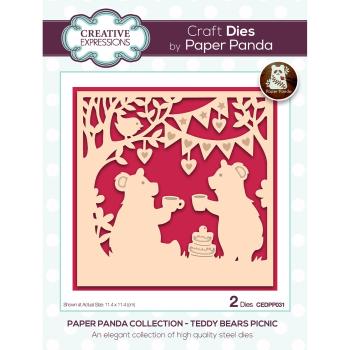 Creative Expressions - Stanzschablone "Teddy bears picnic" Craft Dies Design by Paper Panda