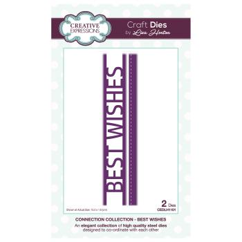Creative Expressions - Stanzschablone "Connection Collection Best Wishes" Craft Dies Design by Lisa Horton