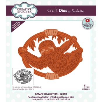 Creative Expressions - Stanzschablone "Safari Collection Faultier" Craft Dies Design by Sue Wilson