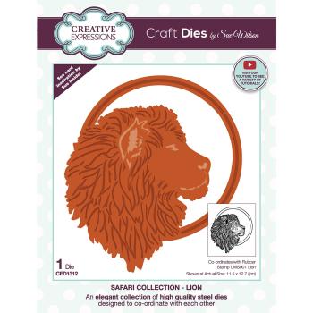 Creative Expressions - Stanzschablone "Safari Collection Löwe" Craft Dies Design by Sue Wilson