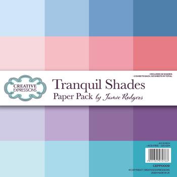 Creative Expressions - Cardstock "Tranquil Shades" Paper Pack 20,32x20,32cm - 32 Bogen