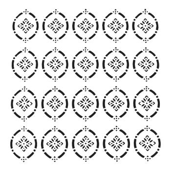 The Crafters Workshop - Schablone 15,2x15,2cm "Pointelle" Stencil