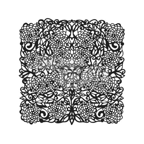The Crafters Workshop - Schablone 15x15cm "Flower Tangle" Template