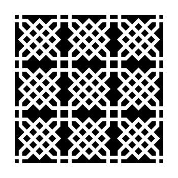 The Crafters Workshop - Schablone 15x15cm "Knot Garden" Template