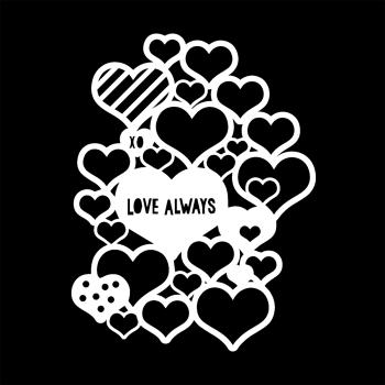 The Crafters Workshop - Schablone 10x10cm "Love Always" Template