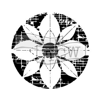 The Crafters Workshop - Schablone 30x30cm "Flower Grid" Template