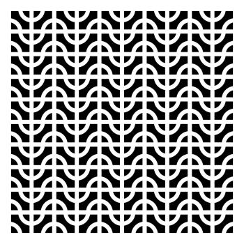 The Crafters Workshop - Schablone 30x30cm "Switchback" Template