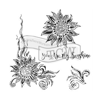 The Crafters Workshop - Schablone 30x30cm "My Sunshine" Template