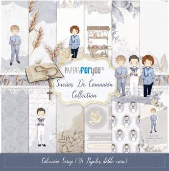 Papers For You - Designpapier "Sueños De Comunión Niños" Scrap Paper Pack 6x6 Inch - 36 Bogen 