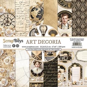 ScrapBoys - Designpapier "Art Decoria" Paper Pack 6x6 Inch - 24 Bogen
