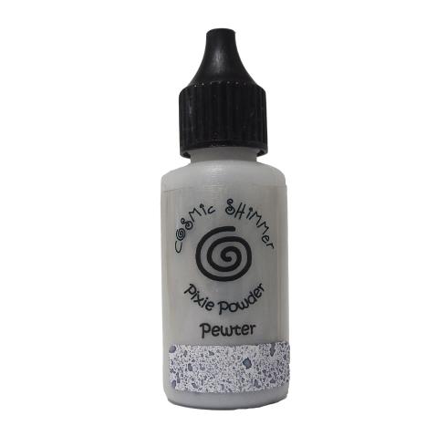 Cosmic Shimmer - Glimmer Perlenpulver "Pewter" Pixie Powder 30ml