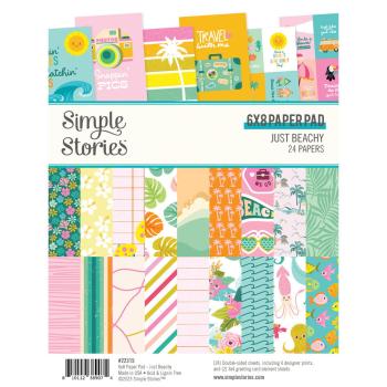 Simple Stories - Designpapier "Just Beachy" Paper Pack 6x8 Inch - 24 Bogen
