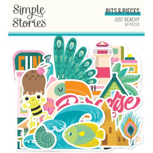 Simple Stories - Stanzteile "Just Beachy" Bits & Pieces 