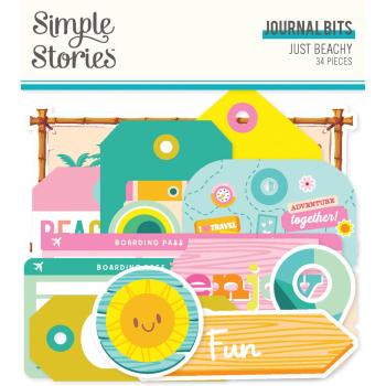 Simple Stories - Stanzteile "Just Beachy" Journal Bits & Pieces 
