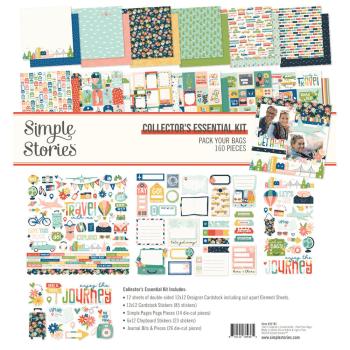 Simple Stories - Collectors Essential Kit "Pack Your Bags" 12 Bogen Designpapier