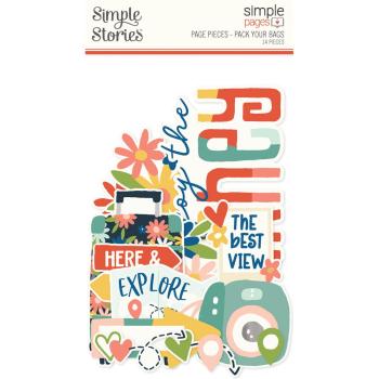 Simple Stories - Stanzteile "Pack Your Bags" Die Cuts