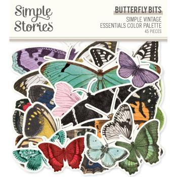 Simple Stories - Stanzteile "Simple Vintage Essentials Color Palette" Butterfly Bits & Pieces 
