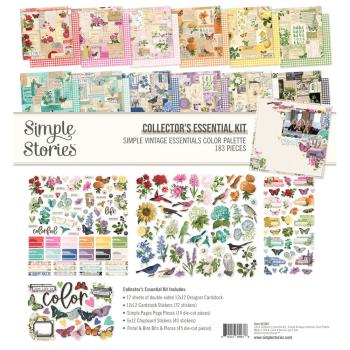 Simple Stories - Collectors Essential Kit "Vintage Essentials Color Palette" 12 Bogen Designpapier