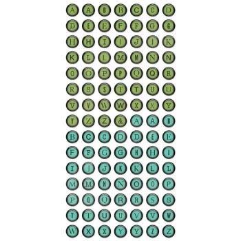 Preview: Simple Stories - Aufkleber "Simple Vintage Essentials Color Palette Type Keys Cool" Foam Sticker