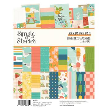 Simple Stories - Designpapier "Summer Snapshots" Paper Pack 6x8 Inch - 24 Bogen
