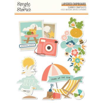 Simple Stories - Aufkleber "Summer Snapshots" Layered Stickers 