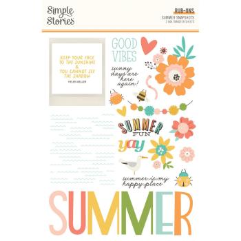 Simple Stories - Transfer Sticker "Summer Snapshots" Rub Ons