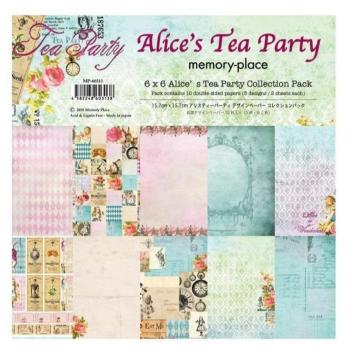 Memory Place - Designpapier "Alice's Tea Party" Paper Pack 6x6 Inch - 10 Bogen