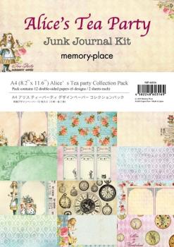 Memory Place - Designpapier "Alice's Tea Party" Paper Pack A4 - 12 Bogen