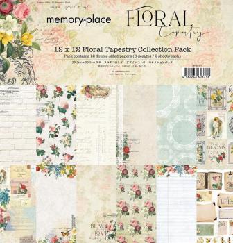 Memory Place - Designpapier "Floral Tapestry" Paper Pack 12x12 Inch - 12 Bogen