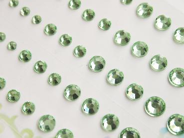 Memory Place - Strasssteine "Light Green" Rhinestones 60 Stück