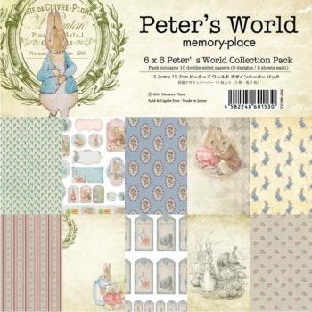 Memory Place - Designpapier "Peter's World" Paper Pack 6x6 Inch - 10 Bogen