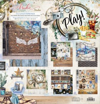 Memory Place - Designpapier "Play!" Paper Pack 12x12 Inch - 12 Bogen
